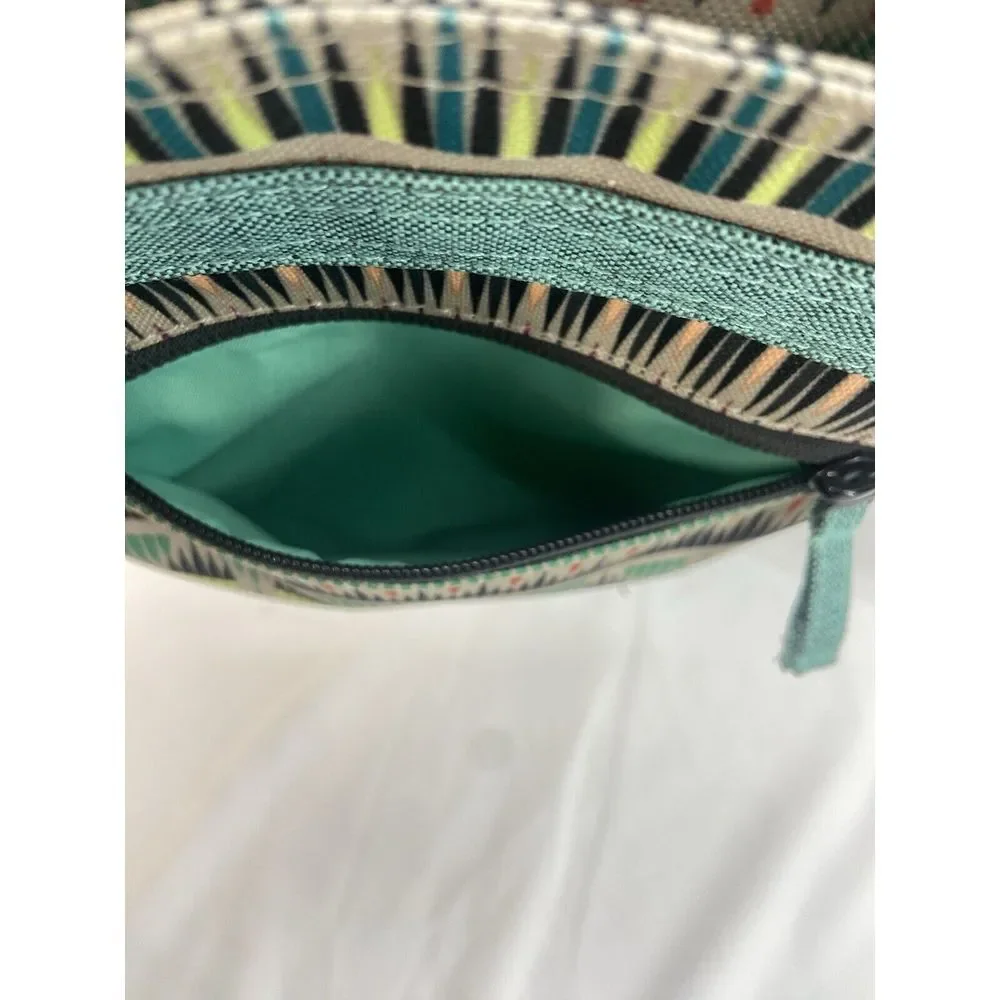 DAKINE JIVE Crossbody Purse Bag Geometric Stripe Print Season Adjustable Strap - Picture 2 of 9